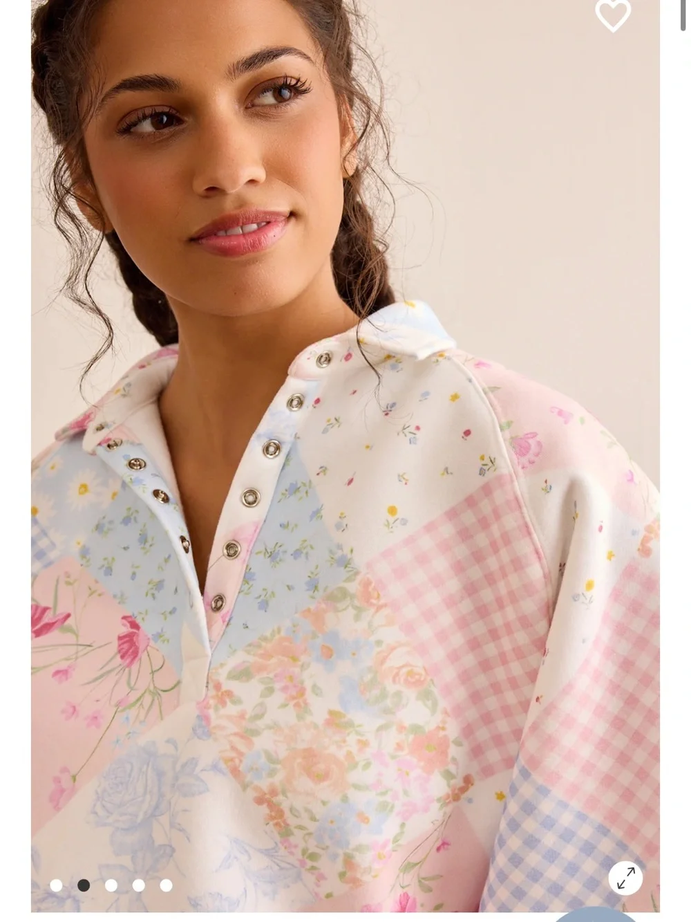 Garden Stroll Balloon Sleeve Pullover new with tags Altar’d State - Picture 2 of 4
